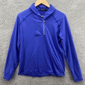 Polo Ralph Lauren Performance Bright Blue Micro Fleece 1/4 Zip Pullover Jacket L